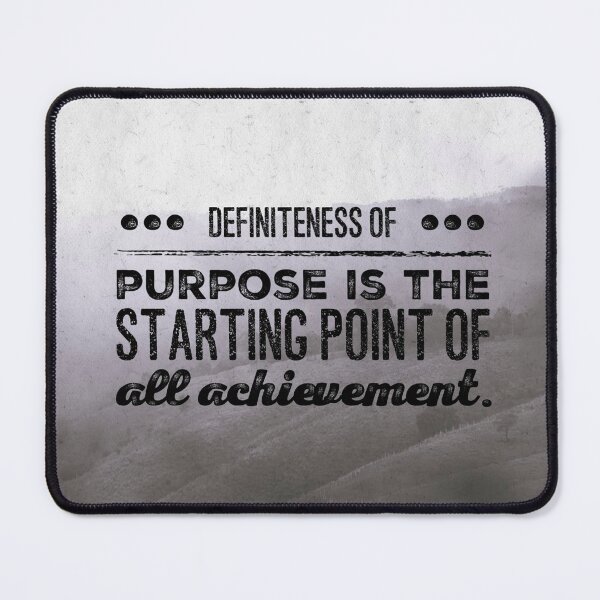 Item preview, Definiteness of purpose is the starting point of all achievement designed and sold by anafrancisconi.