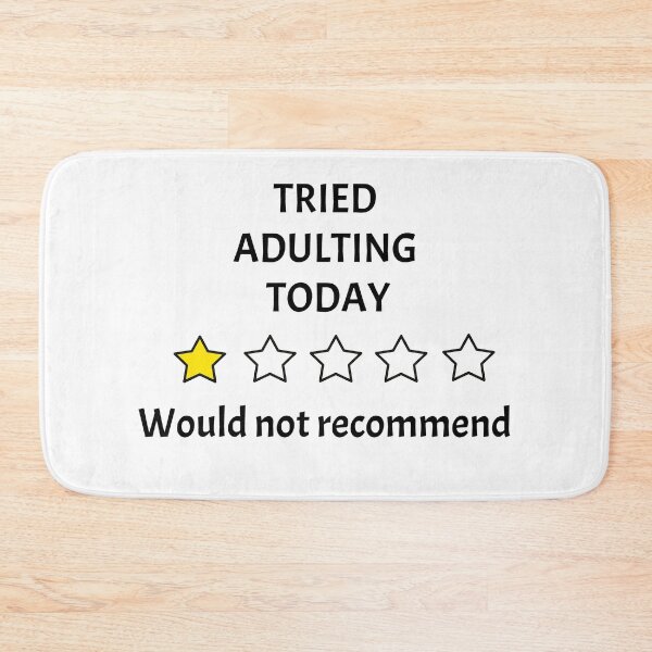Item preview, Adulting, would not recommend designed and sold by swatiCreati0n.