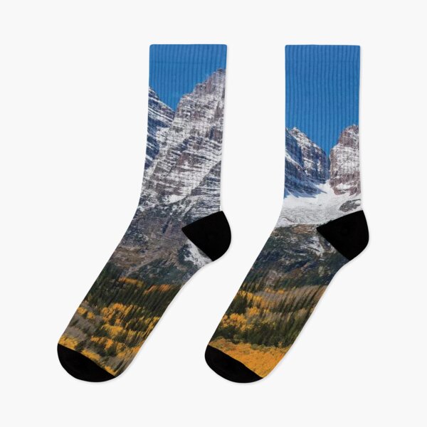 Item preview, Trees With Mountain Range In The Background Maroon Bells designed and sold by HammiltenJohn.