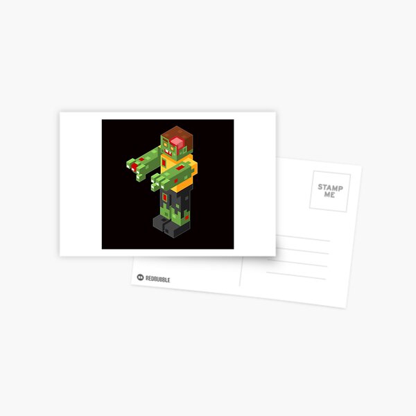 Item preview, Pixel Halloween Zombie designed and sold by WearWolfDesigns.