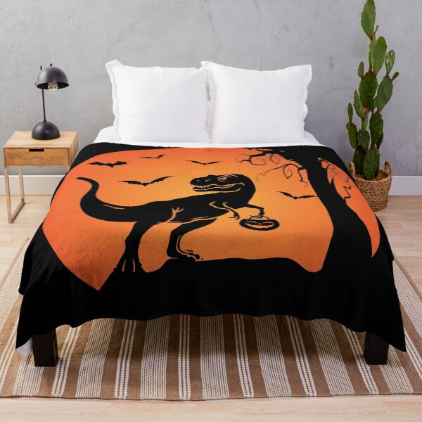Item preview, Halloween Dinosaur with Candy Pumpkin, Bats, Scary Tree, Spider Wide, Design For Funny designed and sold by levdone.
