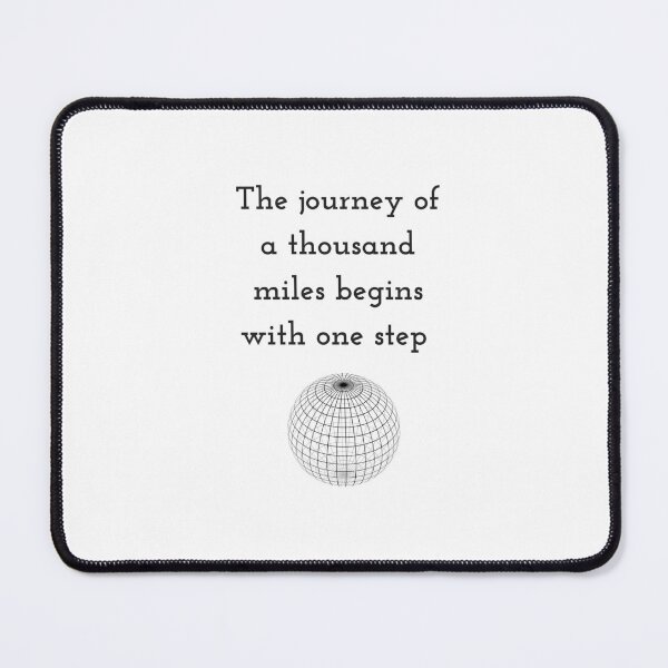 Item preview,  The journey of a thousand miles begins with one step designed and sold by Inspirationmotivation.