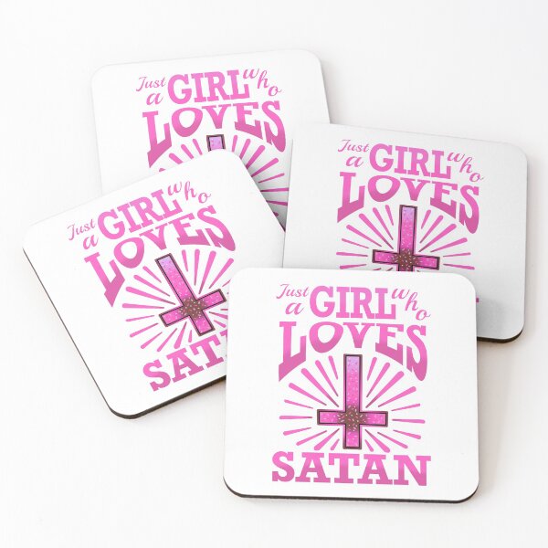 Item preview, Just a girl who loves satan pink designed and sold by weilertsen.
