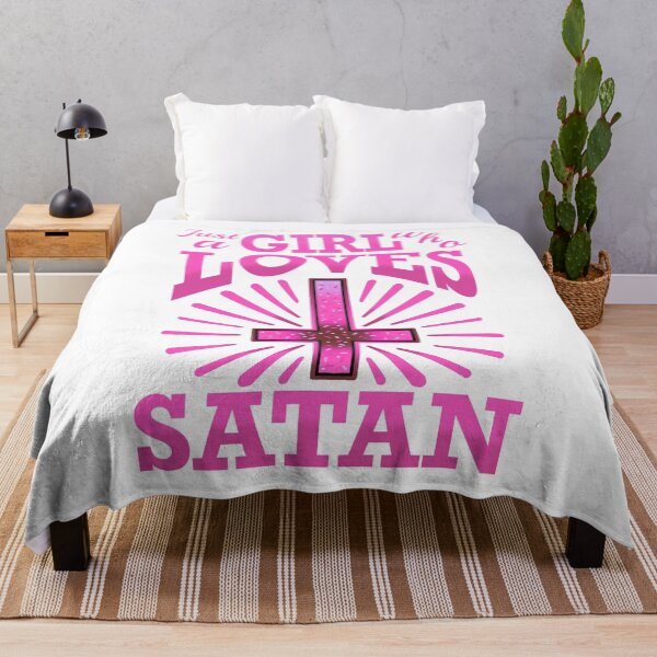 Item preview, Just a girl who loves satan pink designed and sold by weilertsen.