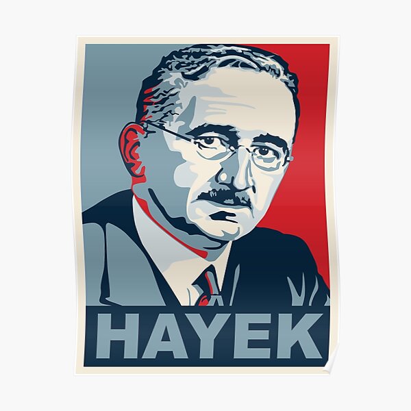 Friedrich Hayek Poster