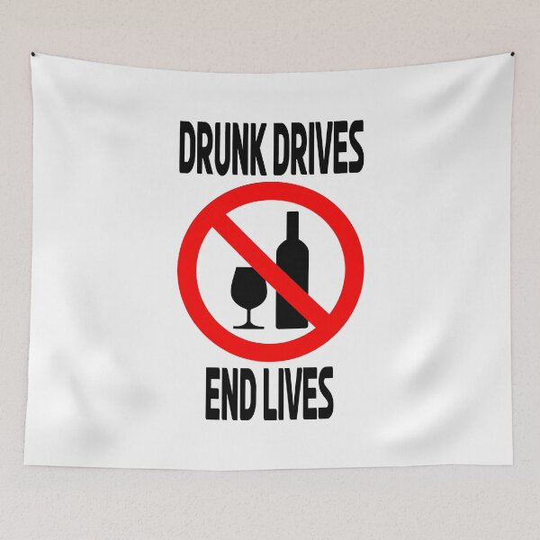 Item preview, Drunk Drives End Lives - Gift for a Sober or Recovering Friend designed and sold by CoolArtGeek.