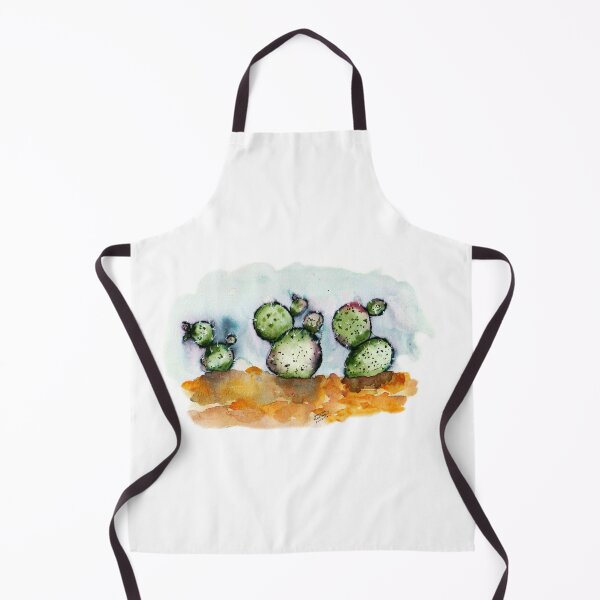 Item preview, Prickly Pear cactus loose watercolor designed and sold by Djdesignsart.
