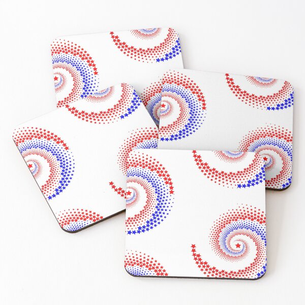Item preview, Yugoslavia Red Blue Stars Pattern  designed and sold by TinThor.