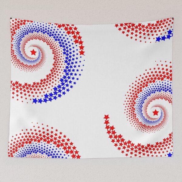 Item preview, Yugoslavia Red Blue Stars Pattern  designed and sold by TinThor.