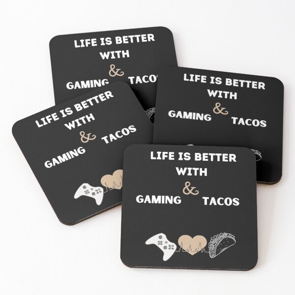 Item preview, Life Is Better With Tacos And Gaming designed and sold by salmamzr.