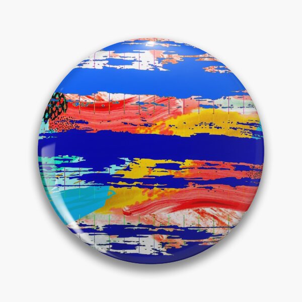 Item preview, Acrylic Stripped Brush Strokes Collage Patterned designed and sold by Designs By YL.