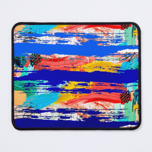 Item preview, Acrylic Stripped Brush Strokes Collage Patterned designed and sold by Designs By YL.