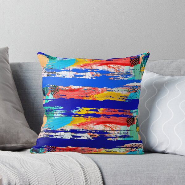 Item preview, Acrylic Stripped Brush Strokes Collage Patterned designed and sold by Designs By YL.