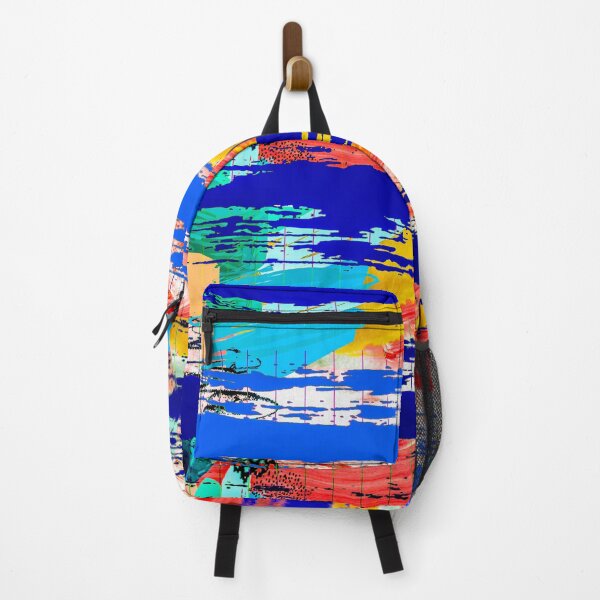 Item preview, Acrylic Stripped Brush Strokes Collage Patterned designed and sold by Designs By YL.