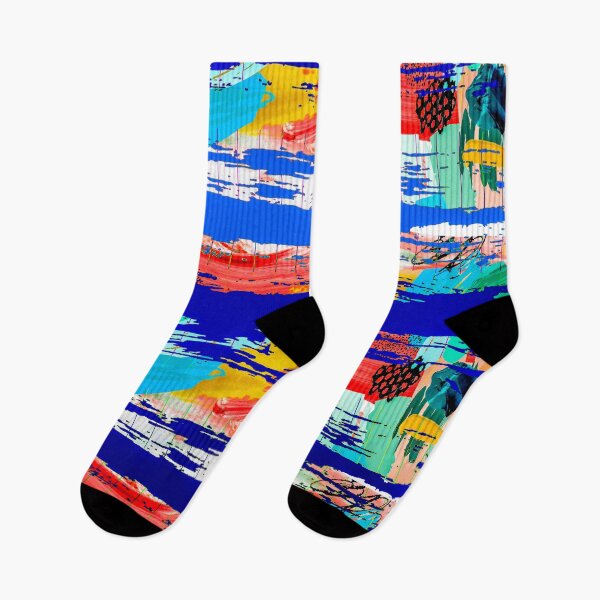 Item preview, Acrylic Stripped Brush Strokes Collage Patterned designed and sold by Designs By YL.