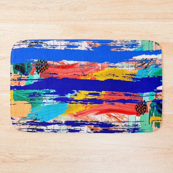Item preview, Acrylic Stripped Brush Strokes Collage Patterned designed and sold by Designs By YL.