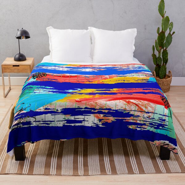 Item preview, Acrylic Stripped Brush Strokes Collage Patterned designed and sold by Designs By YL.