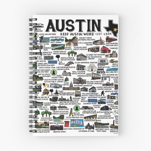 Item preview, Austin Texas Map  designed and sold by fiberandgloss.
