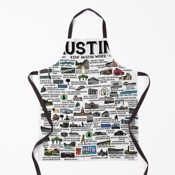 Item preview, Austin Texas Map  designed and sold by fiberandgloss.