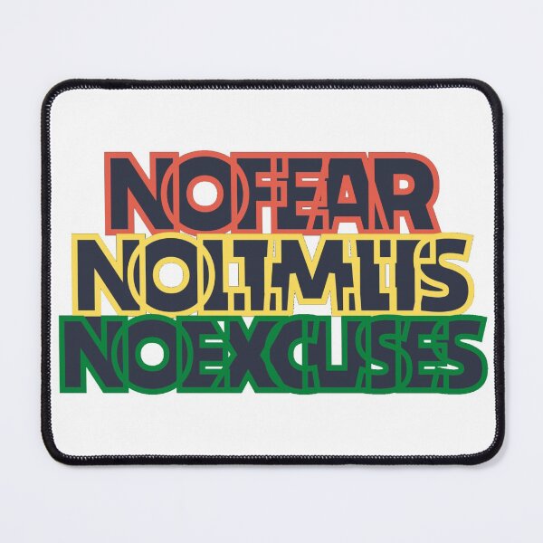 Item preview, NO FEAR NO LIMITS NO EXCUSES (GRAY MODE) // Empowering Design designed and sold by ONLY-E-DE.