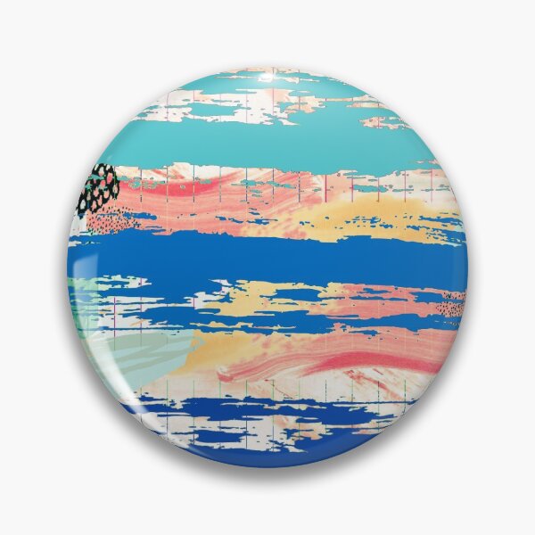 Item preview, Acrylic Stripped Brush Strokes Collage Patterned designed and sold by Designs By YL.