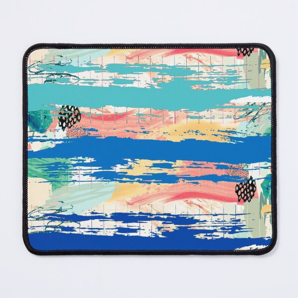 Item preview, Acrylic Stripped Brush Strokes Collage Patterned designed and sold by Designs By YL.