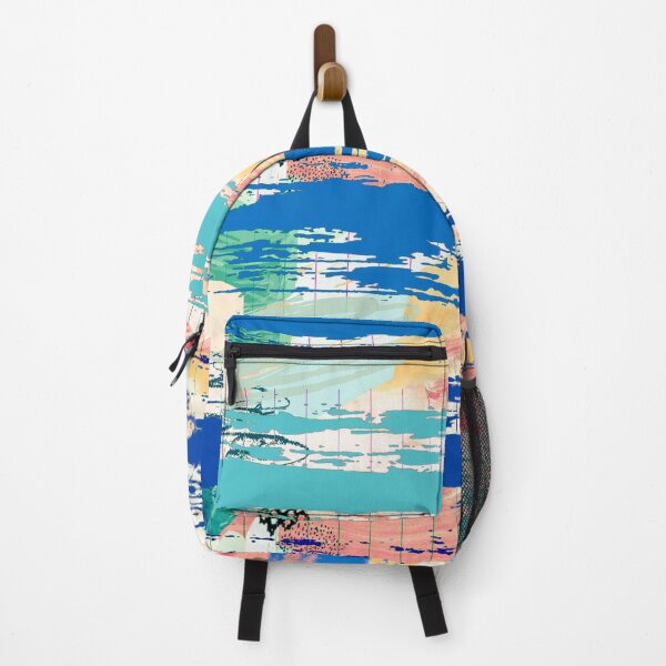 Item preview, Acrylic Stripped Brush Strokes Collage Patterned designed and sold by Designs By YL.