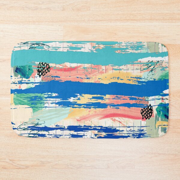 Item preview, Acrylic Stripped Brush Strokes Collage Patterned designed and sold by Designs By YL.