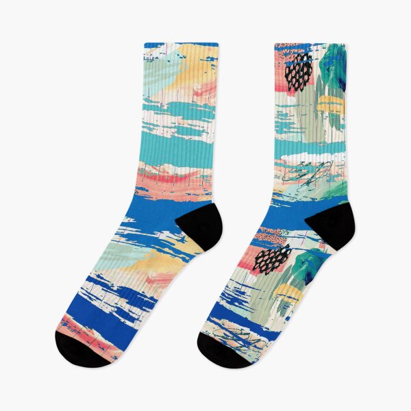 Item preview, Acrylic Stripped Brush Strokes Collage Patterned designed and sold by Designs By YL.