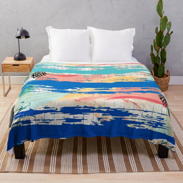 Item preview, Acrylic Stripped Brush Strokes Collage Patterned designed and sold by Designs By YL.