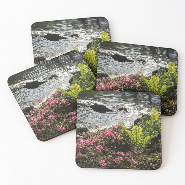 Item preview, Silver River, Wild Rhododendrons and Bright Green Ferns designed and sold by Georgia Mizuleva.