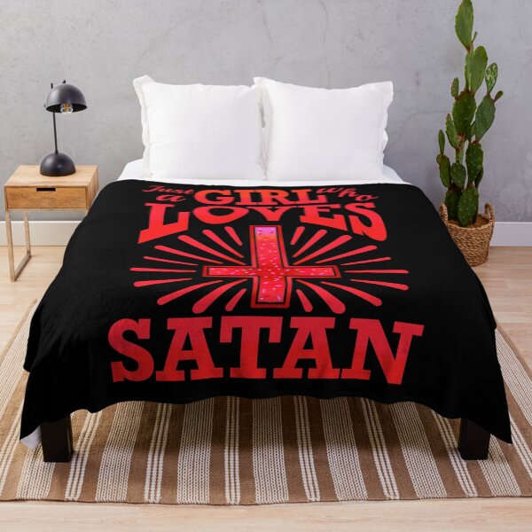 Item preview, Just a girl who loves satan, red designed and sold by weilertsen.