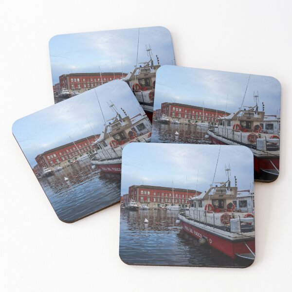 Item preview, Red Naples Harbor - Vigili del Fuoco designed and sold by Georgia Mizuleva.