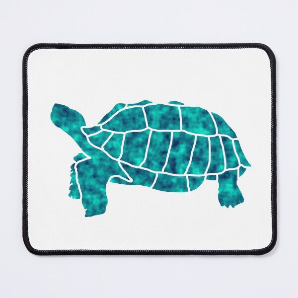 Item preview, Sulcata Tortoise Silhouette (turquoise) designed and sold by misimichu.
