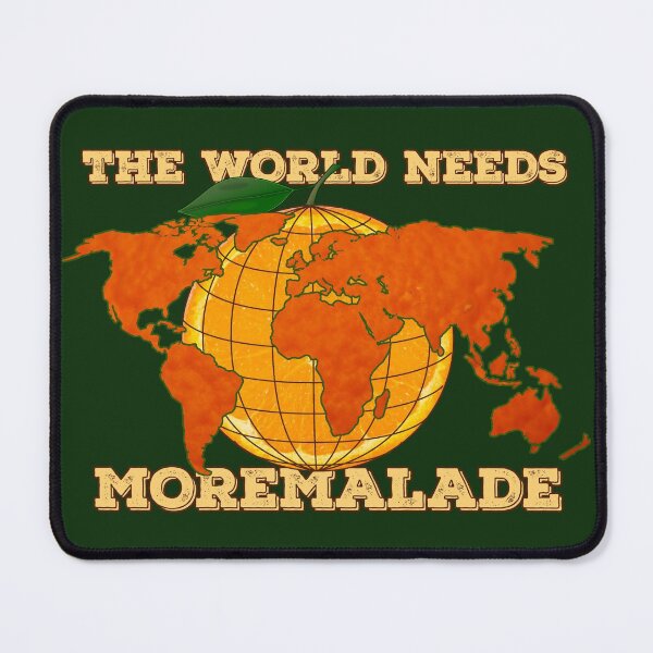 Item preview, The World Needs Moremalade marmalade fan designed and sold by SolidEarthArt.