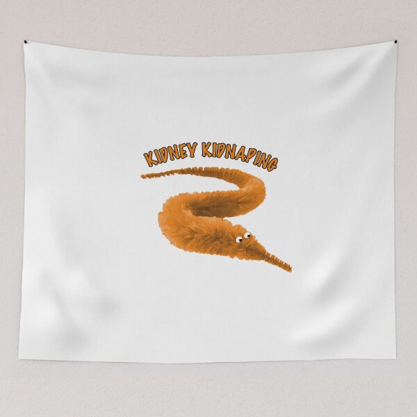 Item preview, Worm on a string Kidney Kidnaping designed and sold by Geek-Nerd-Shop.