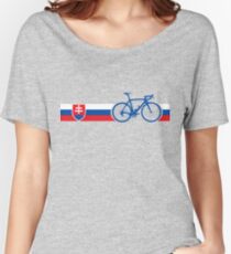 Bike Stripes Slovakia Women's Relaxed Fit T-Shirt