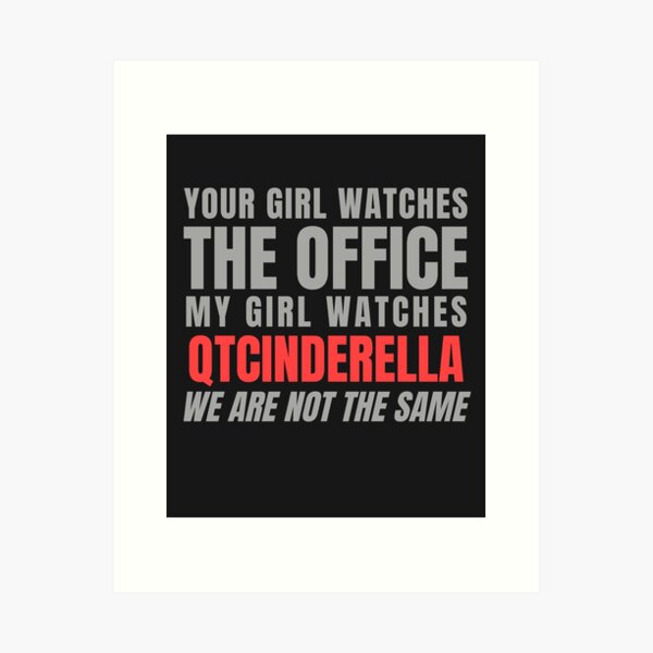 qtcinderella merch logo Mounted Print for Sale by juro-jtk-tattoo