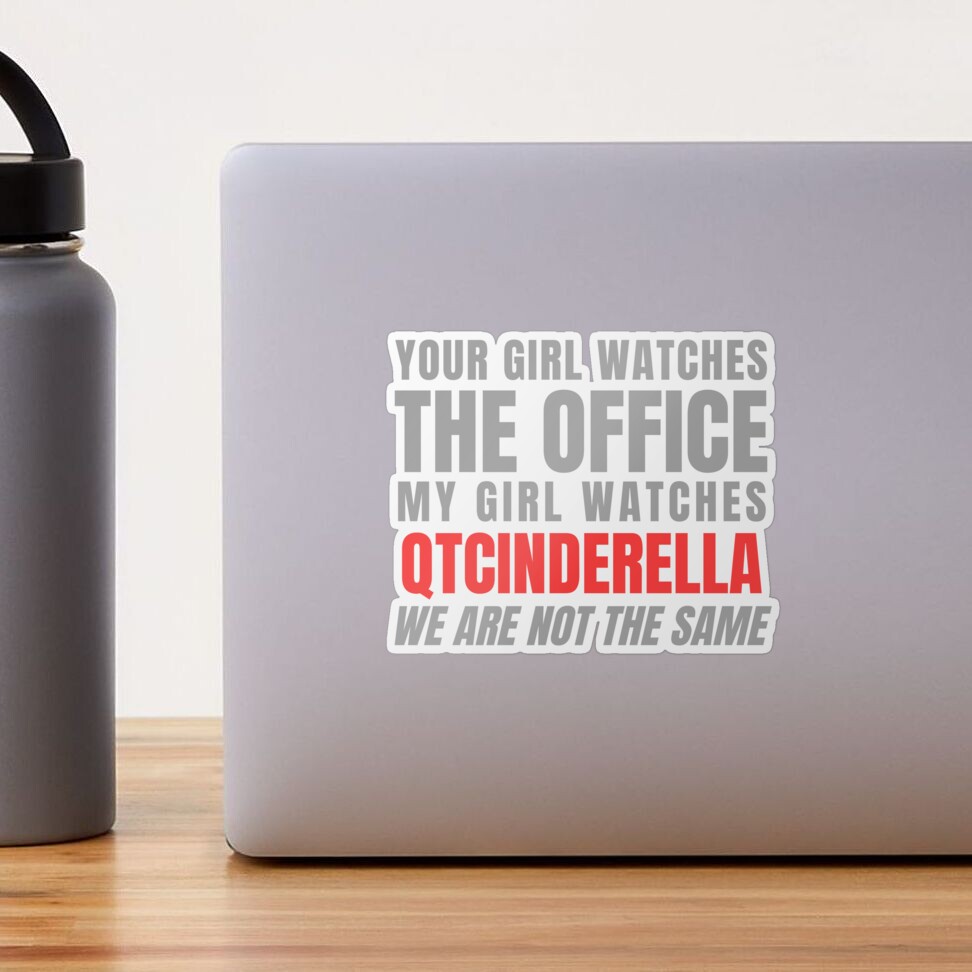 QTCINDERELLA Twitch Streamer Funny Meme Omegalul Sticker for Sale