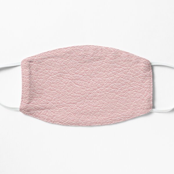 Pink Leather Texture soft pastel tone Flat Mask