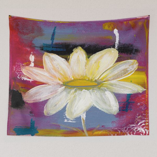 Item preview, White Daisy - Dynamic White Floral Art designed and sold by KATHLEEN TENNANT ART.