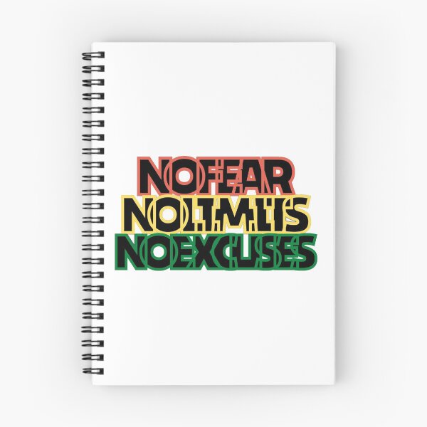 Item preview, NO FEAR NO LIMITS NO EXCUSES (DARK MODE) // Empowering Design designed and sold by ONLY-E-DE.