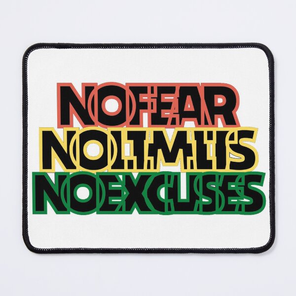 Item preview, NO FEAR NO LIMITS NO EXCUSES (DARK MODE) // Empowering Design designed and sold by ONLY-E-DE.