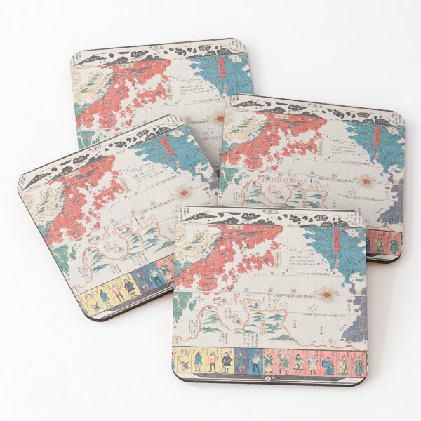 Item preview, Antique Vintage Map of the World from Japan designed and sold by erinbookdragon.