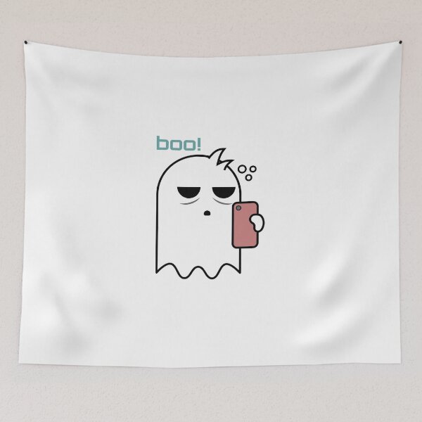 Item preview, Work-From-Home Cute Ghost | Remote Boo designed and sold by BoldTigerDesign.