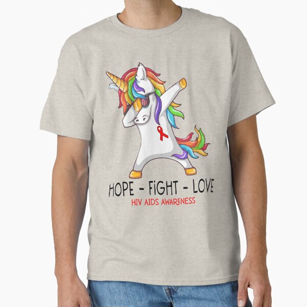 Item preview, Hope Fight Love Hiv Aids Awareness designed and sold by Brad-FI.