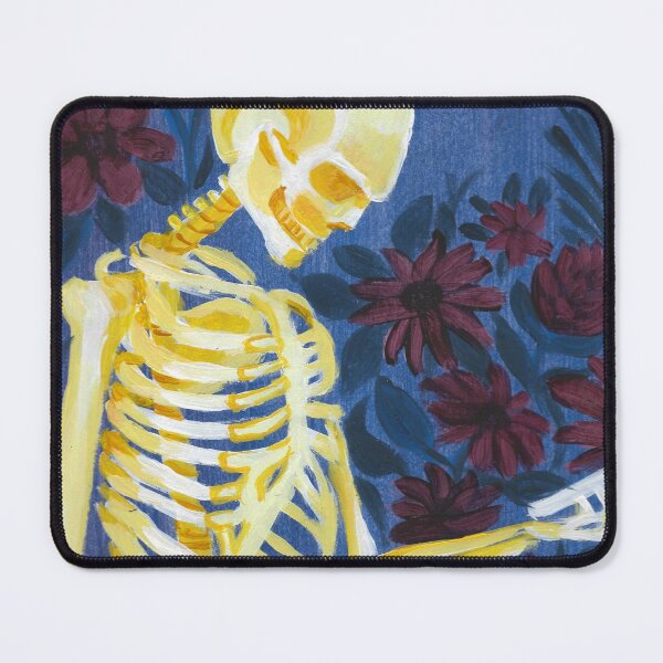 Item preview, Acrylic Painting of Skeleton Texting by Bridget Koza designed and sold by Bridget Koza.
