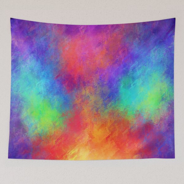 Artikelvorschau, Tie Dye Candy Rainbow Abstrakter Vortex entworfen und verkauft von Deborah Camp.