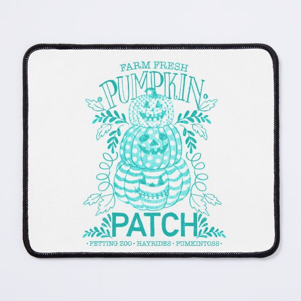Item preview, Farm fresh pumpkin patch teal, Halloween collection  designed and sold by Lillieoandco.