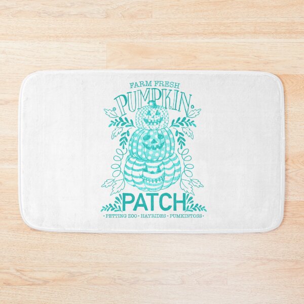 Item preview, Farm fresh pumpkin patch teal, Halloween collection  designed and sold by Lillieoandco.